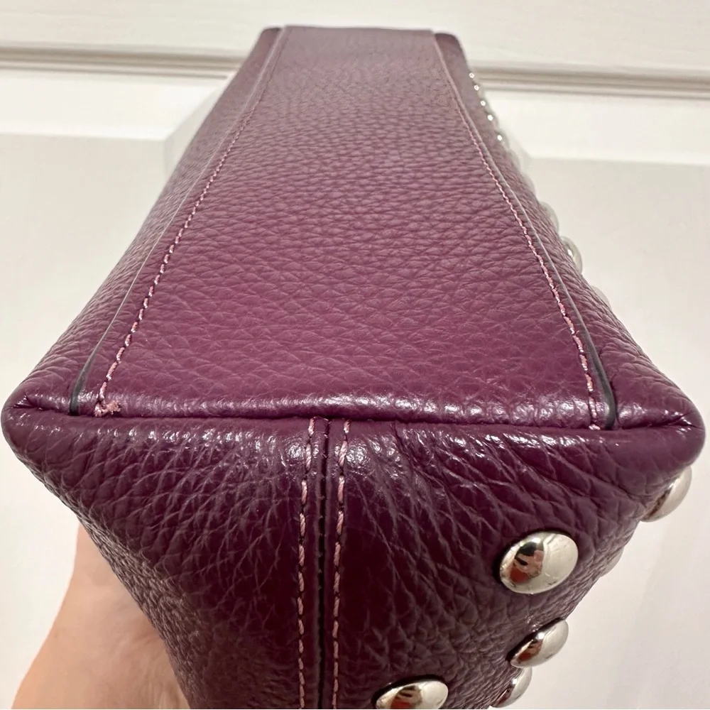 SOLD Coach Charlotte Refined Pebbled Leather Baguette Shoulder Bag - Picture 7 of 16